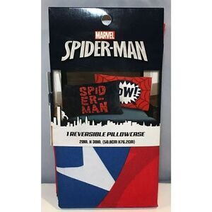 Marvel Spiderman Reversible Double Sided Pillowcase Bedding